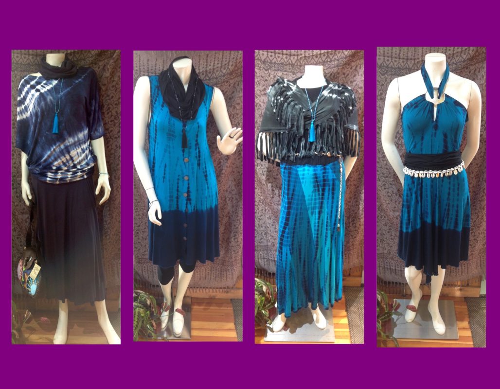 Four teal La Luna Loca outfits for any woman